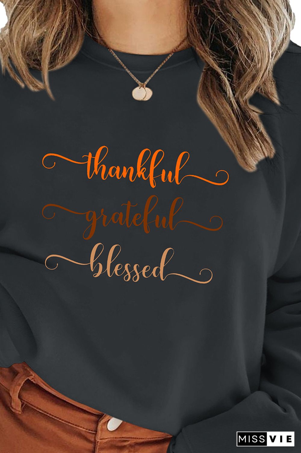 Thankful, Grateful, Blessed Sweatshirt Wholesale