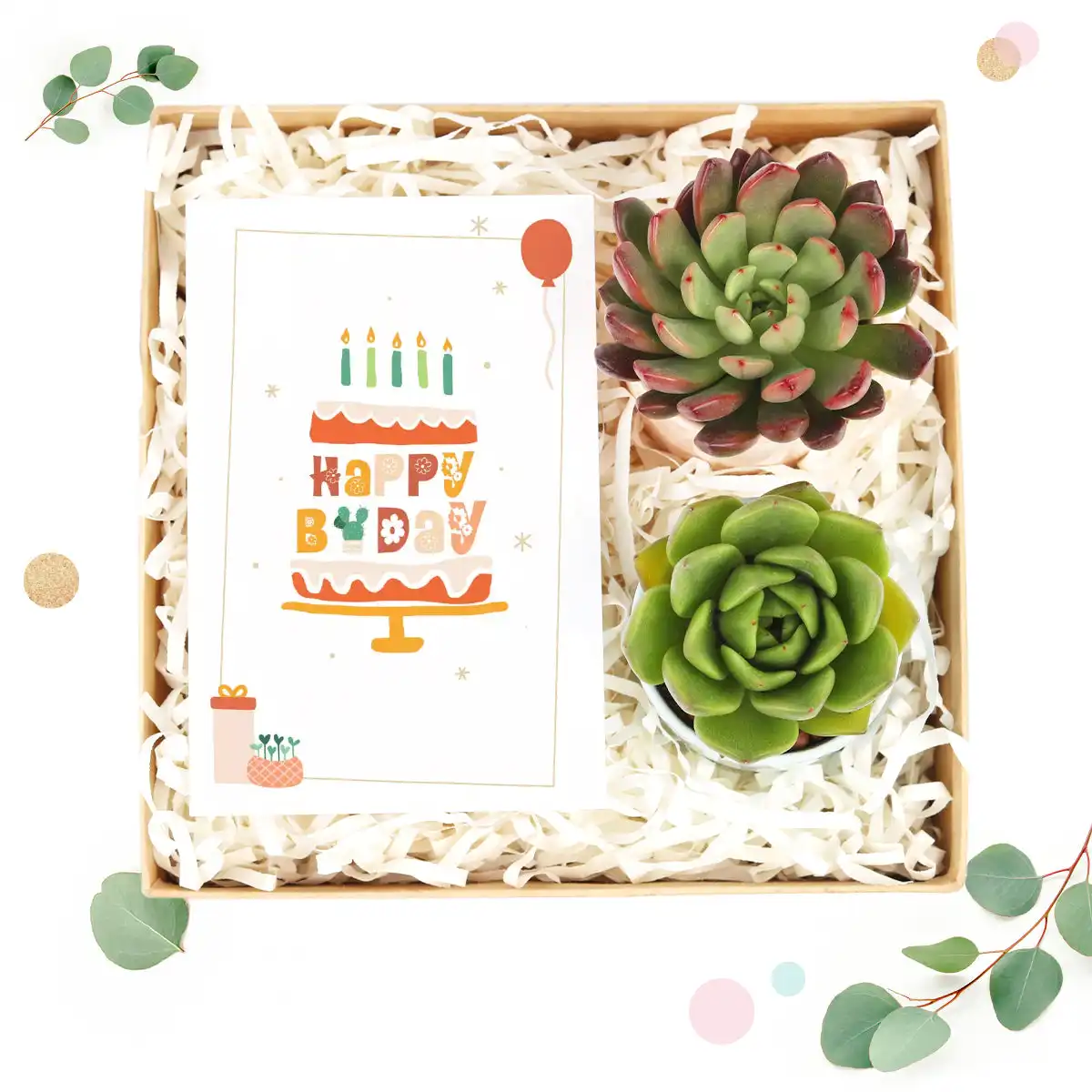 Unique And Beautiful Aesthetics Gift Boxes For Small Business Succulent Plants Candles Christmas Decoration Supplies