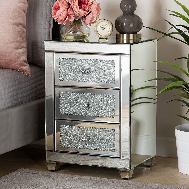 Baxton Studio Ralston Nightstand Table