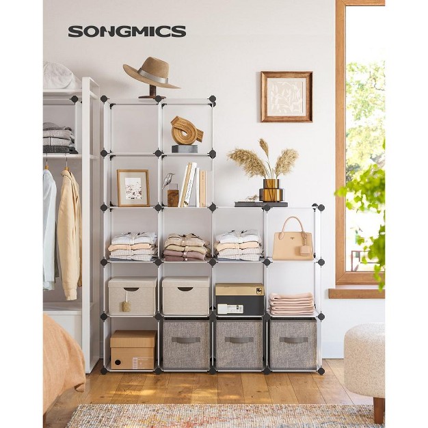 Songmics Diy Cube Storage Organizer Shelf Cabinet Bookshelf Bookcase