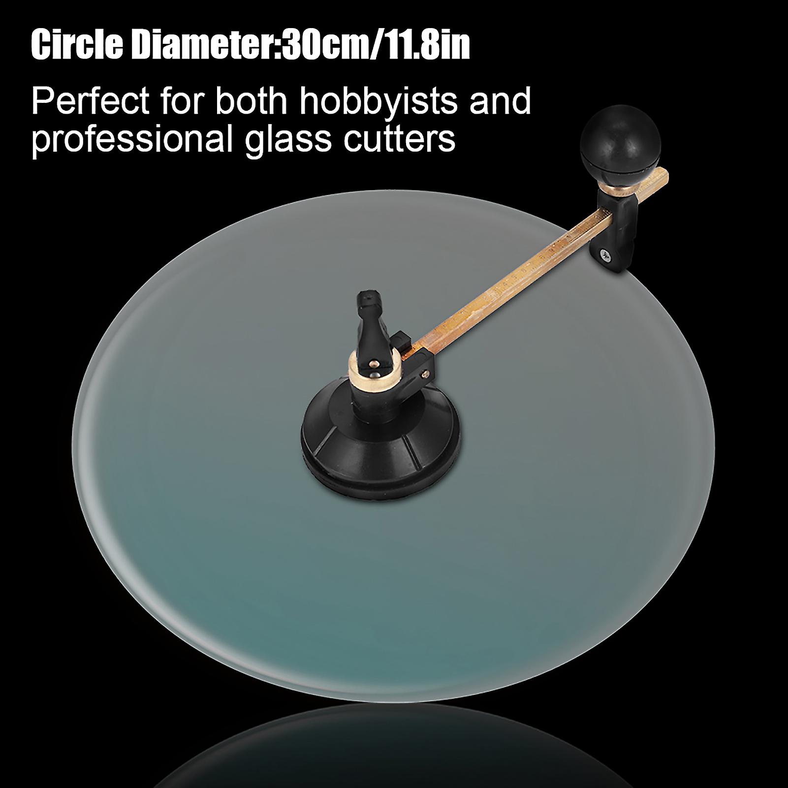 Glass Cutter 6 Wheel Compasses Circular Cutting Cutter With Suction Cup Circle (#1)