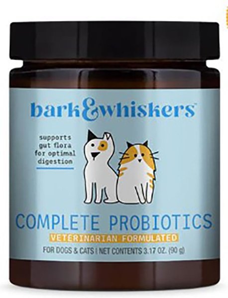 Bark and Whiskers Complete Probiotics Dog and Cat Supplement， 3.17-oz jar