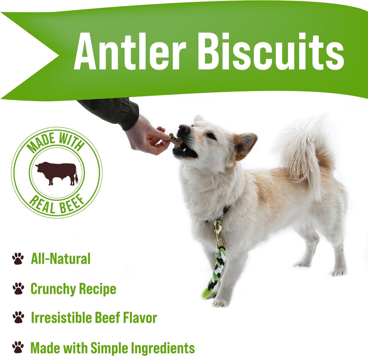 Buck Bone Organics Antler Dog Biscuits