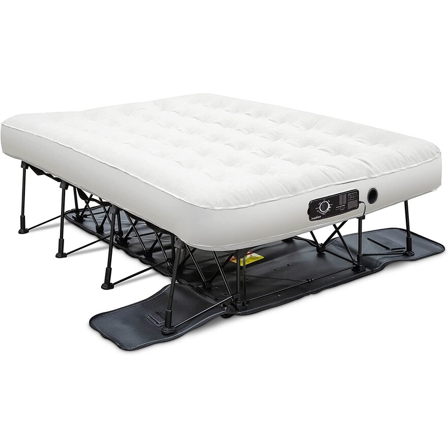 Ivation EZ Bed (Full Size) Air Mattress w/ Deflate Defender Technology Dual Auto Comfort Pump