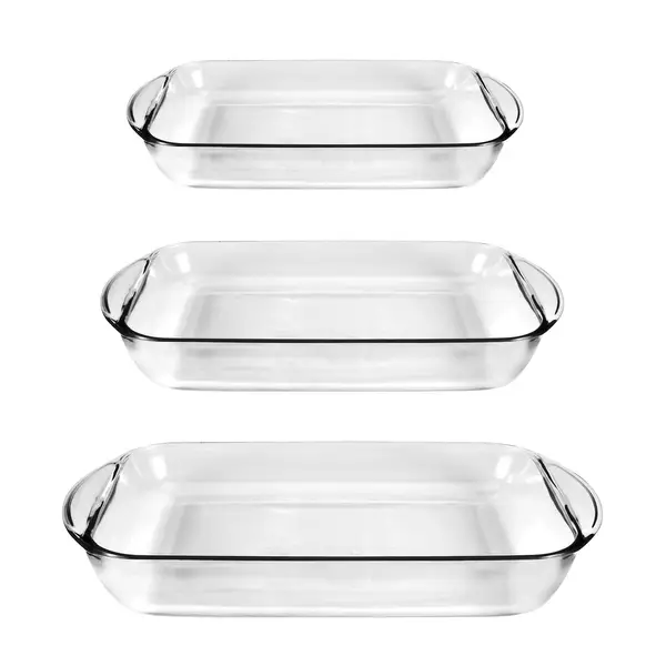 Anchor Hocking 3 Piece Rectangular Glass Bakeware Set