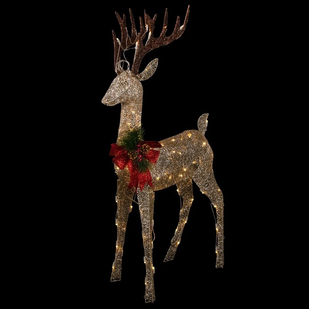 Pre lit Led Champagne Deer Outdoor Christmas Decoration