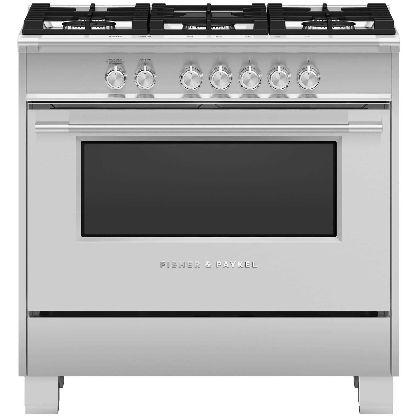 Fisher & Paykel 36-inch Freestanding Gas Range with AeroTech? Technology OR36SCG4X1