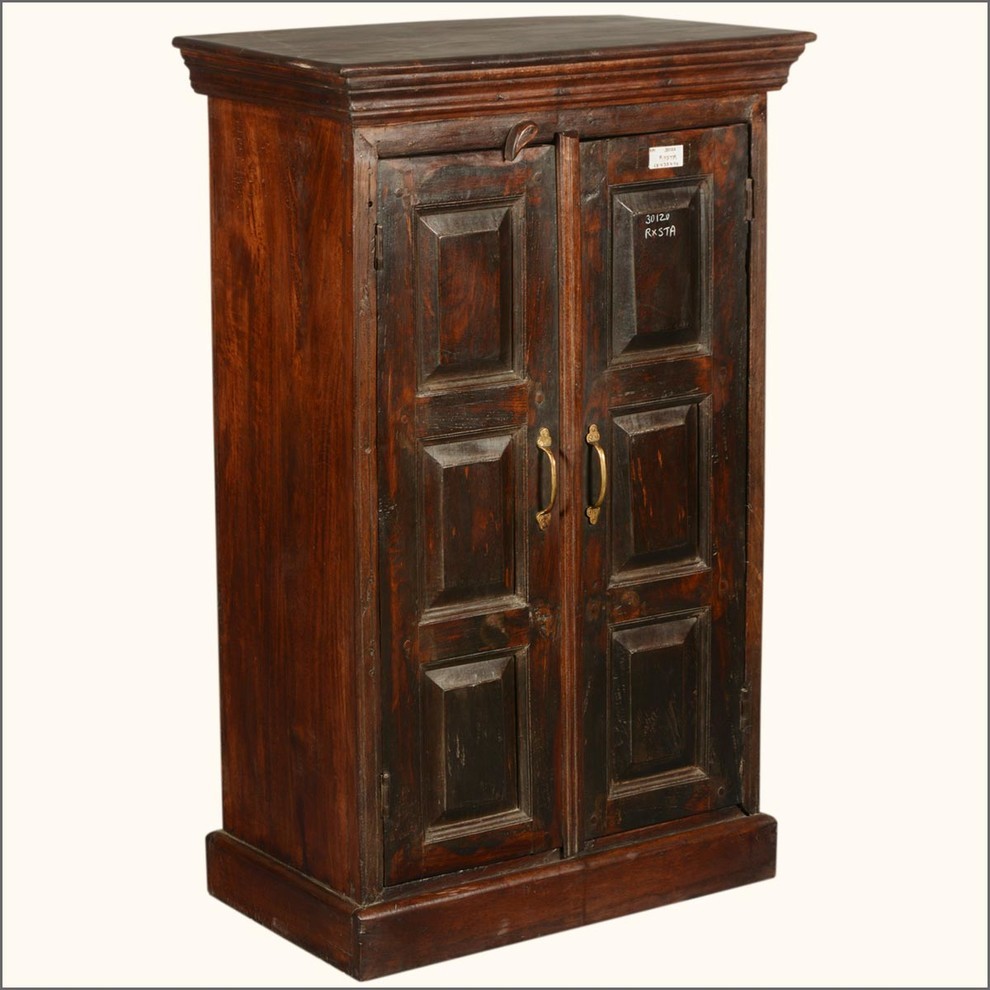 Elderon Reclaimed Wood Double Door Rustic Armoire   Rustic   Accent Chests And Cabinets   by Sierra Living Concepts Inc  Houzz