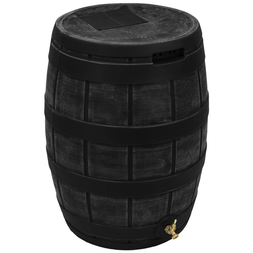 Good Ideas Rain Vault 50 Gal. Black Rain Barrel RVT-BLK