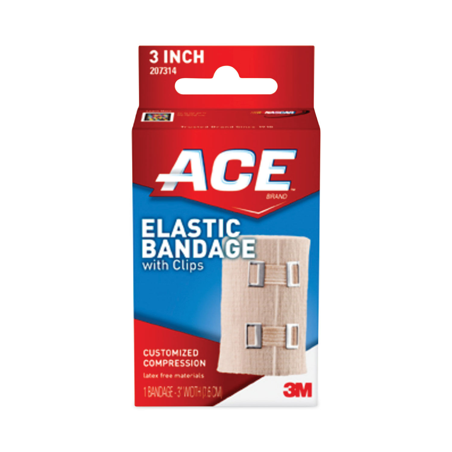 Elastic Bandage with E-Z Clips by ACEandtrade; MMM207314