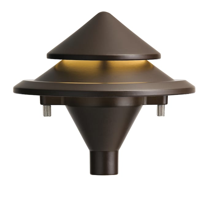 Kichler 28325 200-Lumen 3-Watt Olde Bronze Low Voltage Hardwired LED Outdoor Path Light