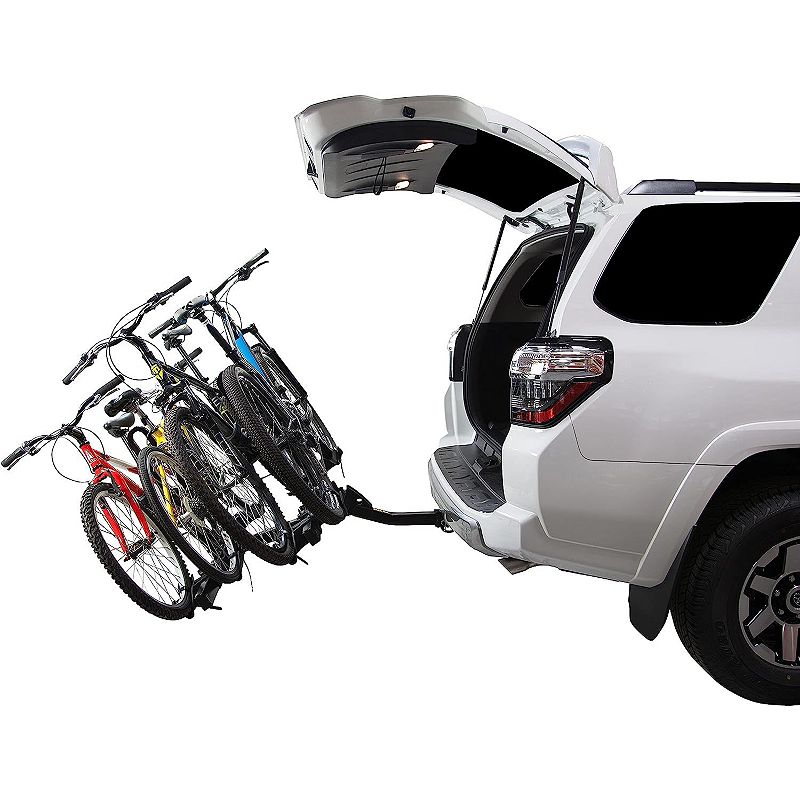 Saris Freedom Hitch Bike Rack， Bike Rack for Car and SUV's， 4-Bikes - Black