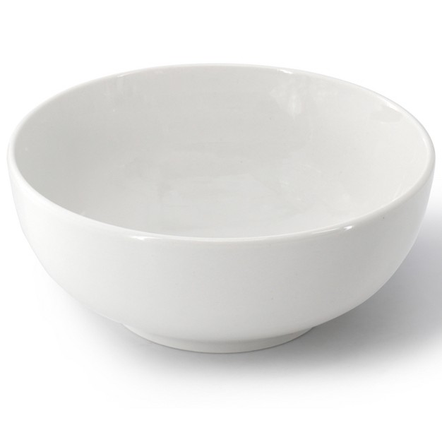 Our Table Simply White 6 Piece 6 Inch Round Porcelain Coupe Bowl Set In White