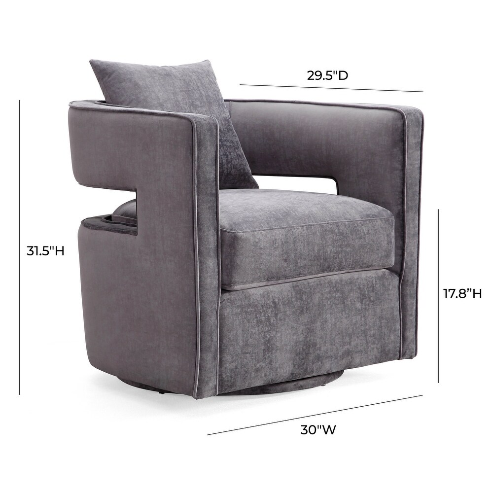 Kennedy Grey Swivel Chair