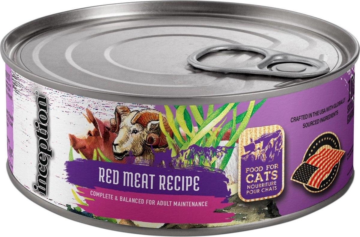 Inception Red Meat Recipe Wet Cat Food， 5.5-oz can， case of 24