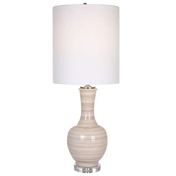 Uttermost Chalice Striped Table Lamp - 33.25 x 13 x 13