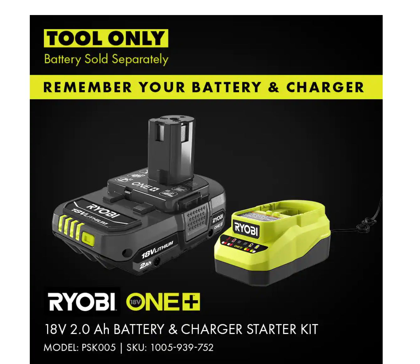 RYOBI P225 ONE+ 18V Cordless Brushless Drywall Screw Gun (Tool Only)