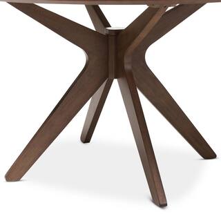 Baxton Studio Monte Medium Brown Finished Wood Dining Table 28862-7175-HD