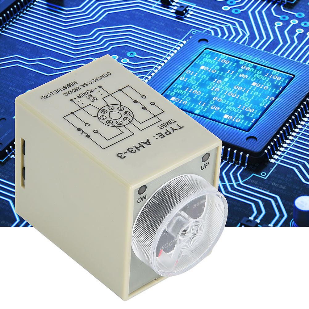 Time Relay 30s 8 Pins Timer 35mm Din Rail For Industrial Automation System Dc24v