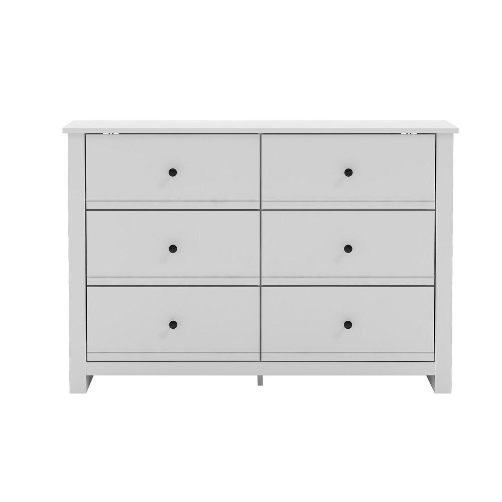 GALANO Genoa 6 Drawer Dresser 31.5 in. x 46.5 in. x 16.5 in.