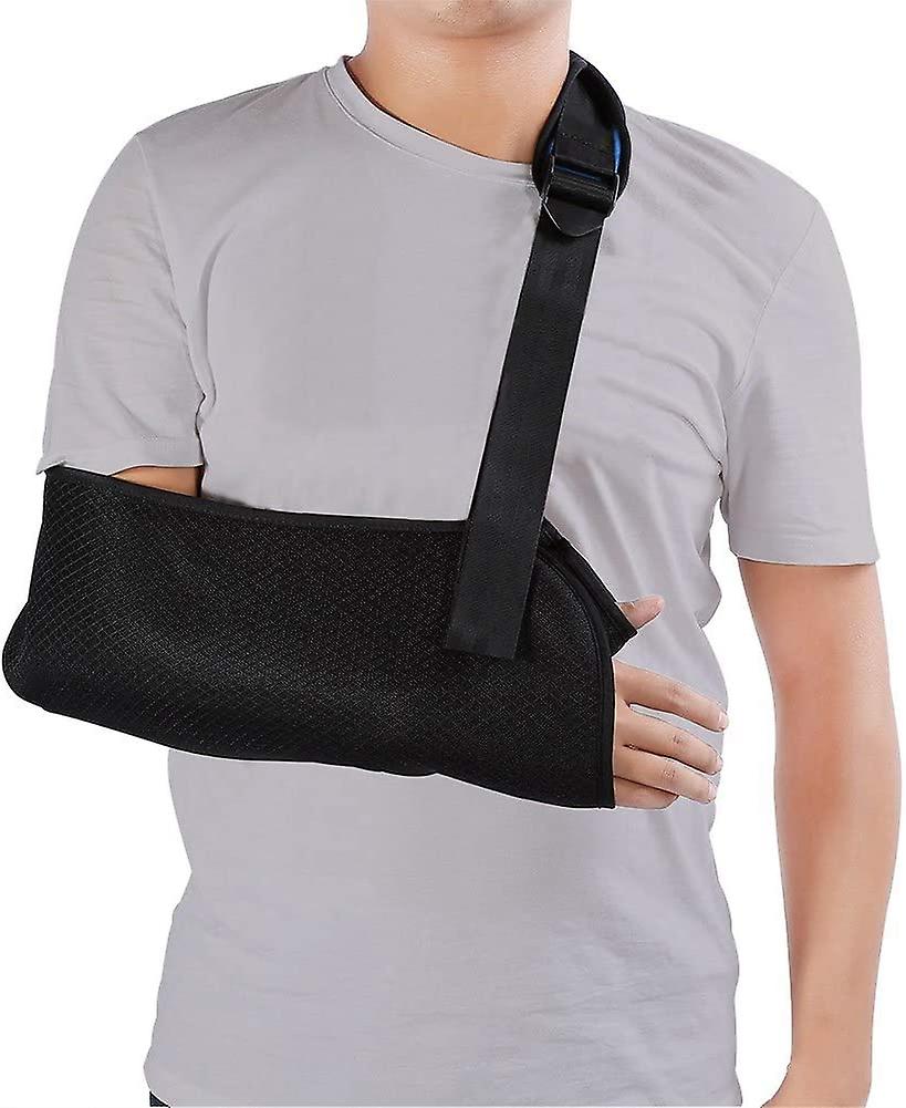 Arm Orthosis， Arm Sling Shoulder， Universal Arm Sleing Adjustable Shoulder Strap For Adults Unisex Black Uniform Support And Stability