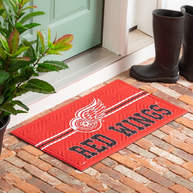 Embossed Mat Cross Hatch Detroit Red Wings