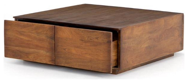 Duncan Storage Coffee Table Reclaimed Fruitwood   Transitional   Coffee Tables   by Old Bones Co.  Studios  Houzz