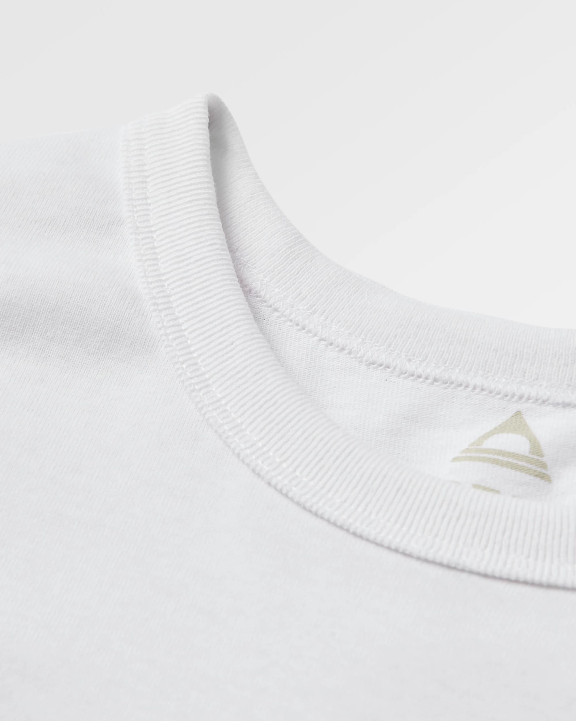 Classic Logo Recycled Cotton LS T-Shirt - White