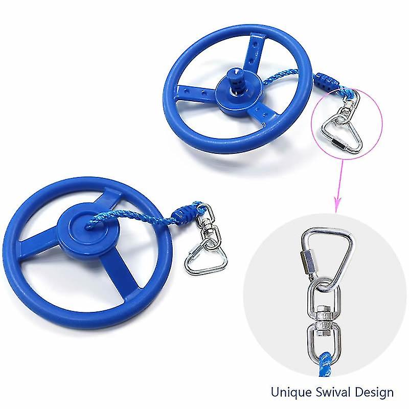 Outdoor Indoor Shaking Hands Climbing Sports Swing Ninja Wheel Set Accessories Children#39;s Swing Ring Steering Wheel With Rope