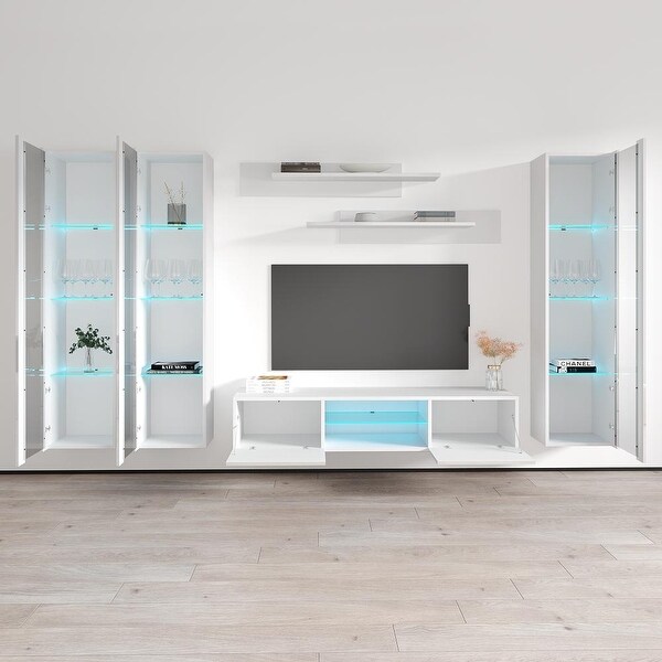 Fly CD2 33TV Wall Mounted Floating Modern Entertainment Center