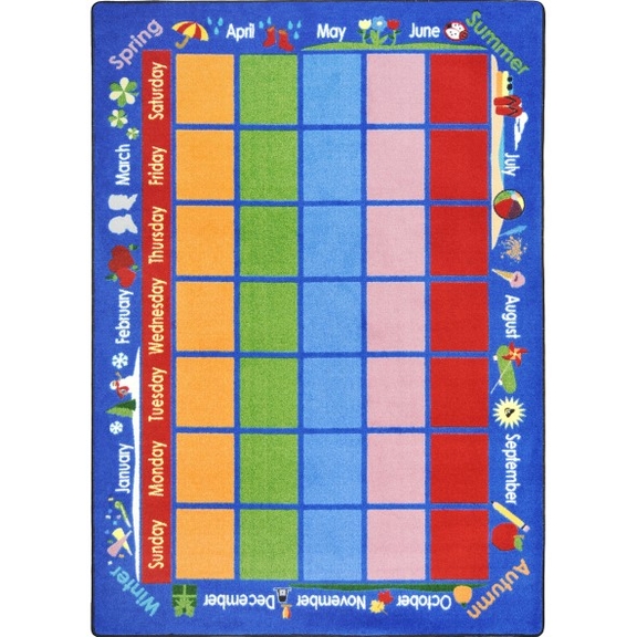 Joy Carpets 1627 Celebrations Calendar Rug