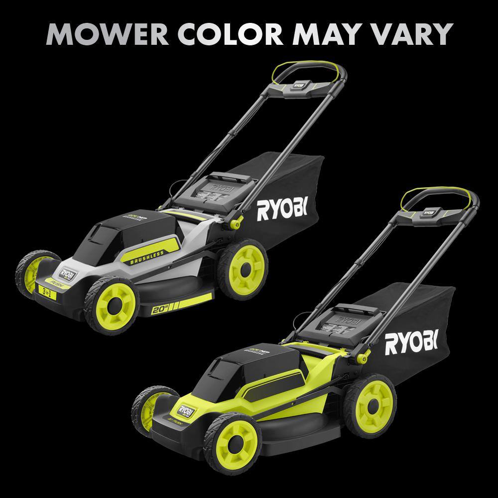 RYOBI 40V HP Brushless 20 in. Cordless Battery Walk Behind Push Mower with 6.0 Ah Battery and Charger RY401170