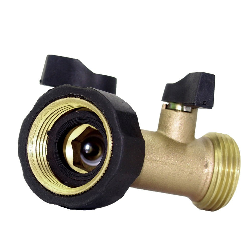 Jsaert Garden Hose Splitter Heavy-Duty 2 Way Solid Brass Y Female Connector