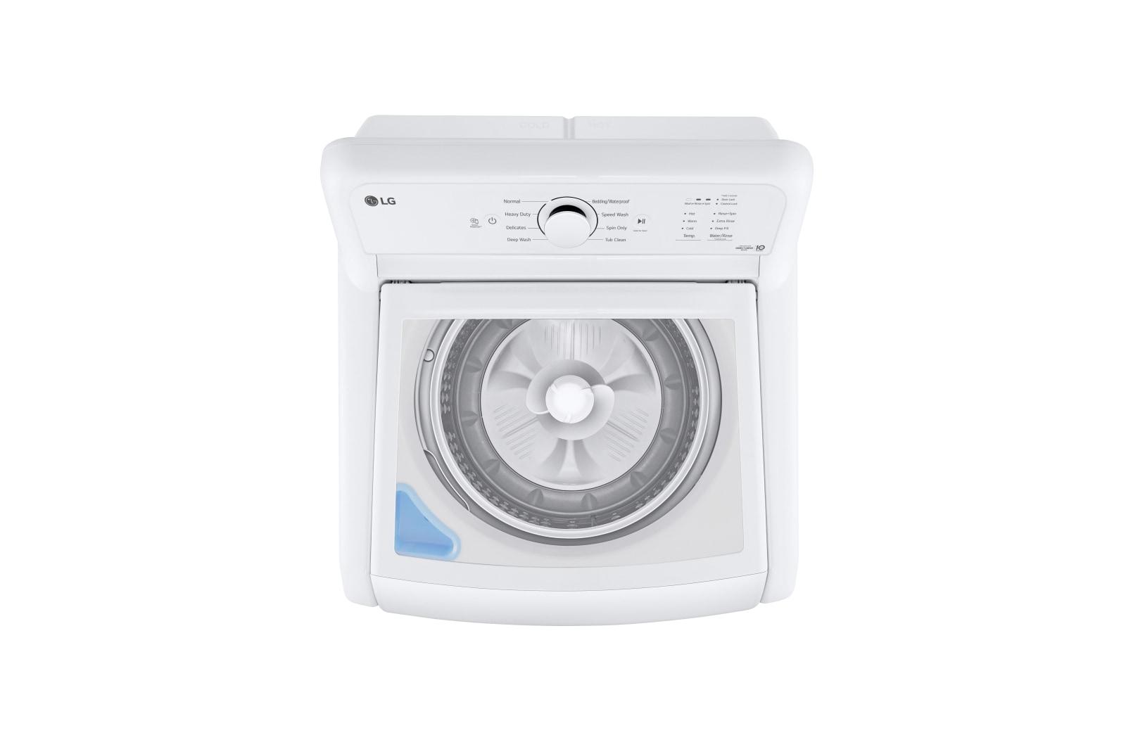 Lg WT6105CW 4.1 Cu. Ft. Capacity Top Load Washer With Agitator And Slamproof Glass Lid