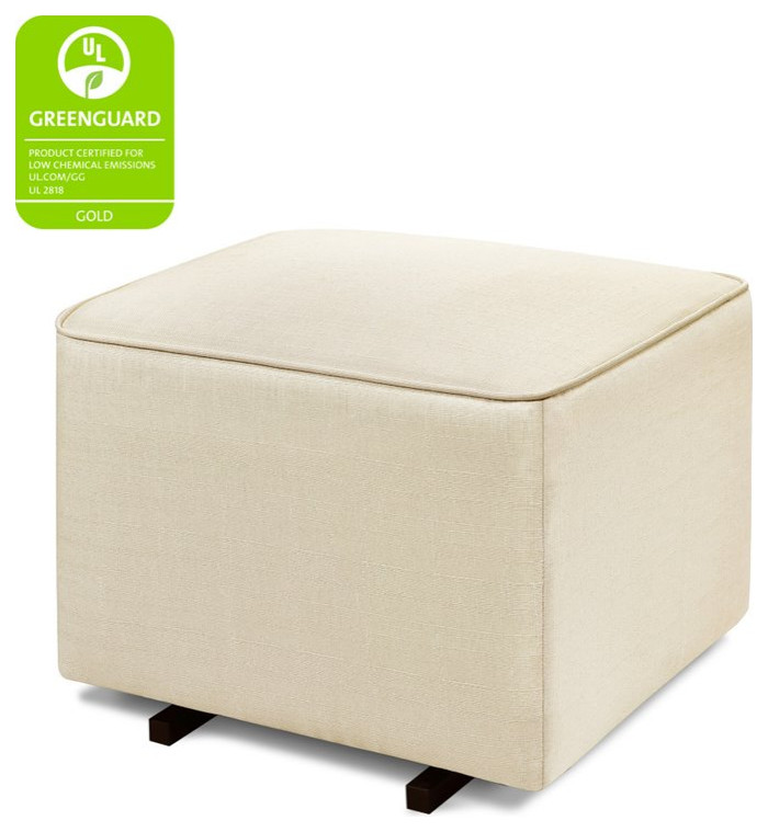 Davinci Universal Gliding Ottoman in Natural Oat   Transitional   Footstools And Ottomans   by Homesquare  Houzz