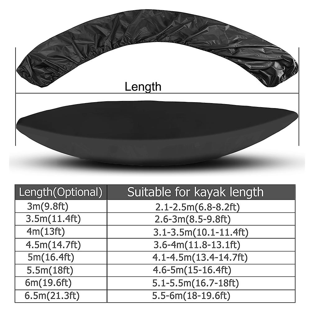 Born Pretty 8 Size Kayak Protective Cover 3-6.5m Waterproof Anti-uv Outdoor Canoe Universal Storage Bag Inflatable Boat Dust Cover