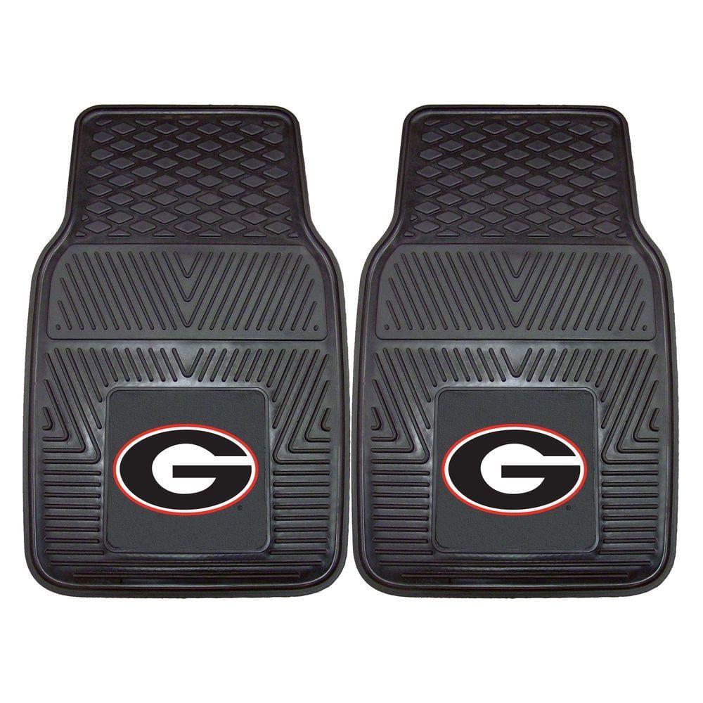 FANMATS University of Georgia 18 in. x 27 in. 2-Piece Heavy Duty Vinyl Car Mat 8746