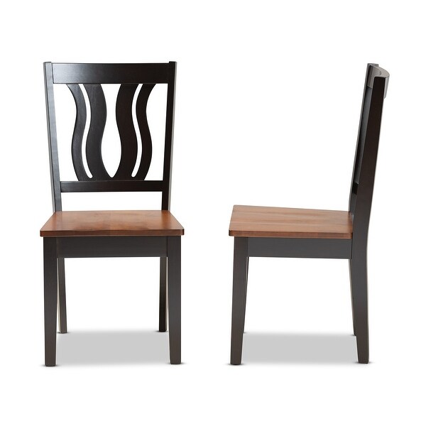 Fenton Mid-Century Modern 2-Piece Dining Chair Set