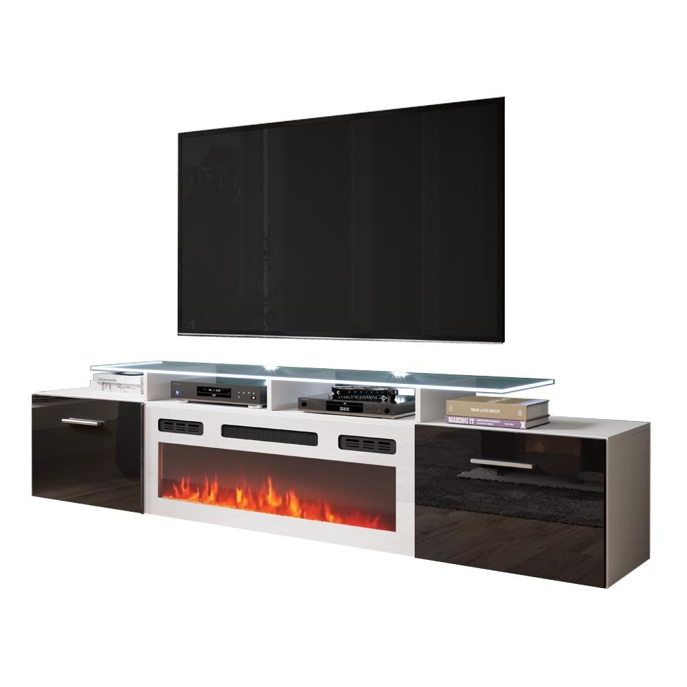 Rova WH EF Electric Fireplace Modern 75\