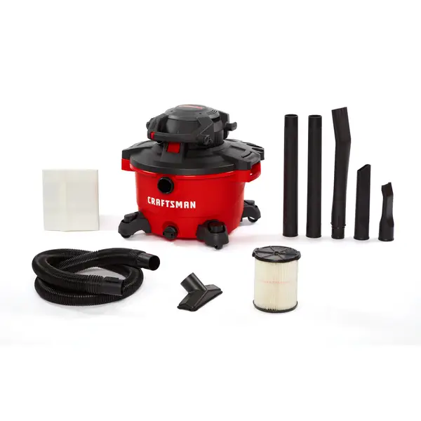 Craftsman CMXEVBE17606 12 Gallon 6 Peak HP Wet/Dry Vac with Detachable Leaf Blower