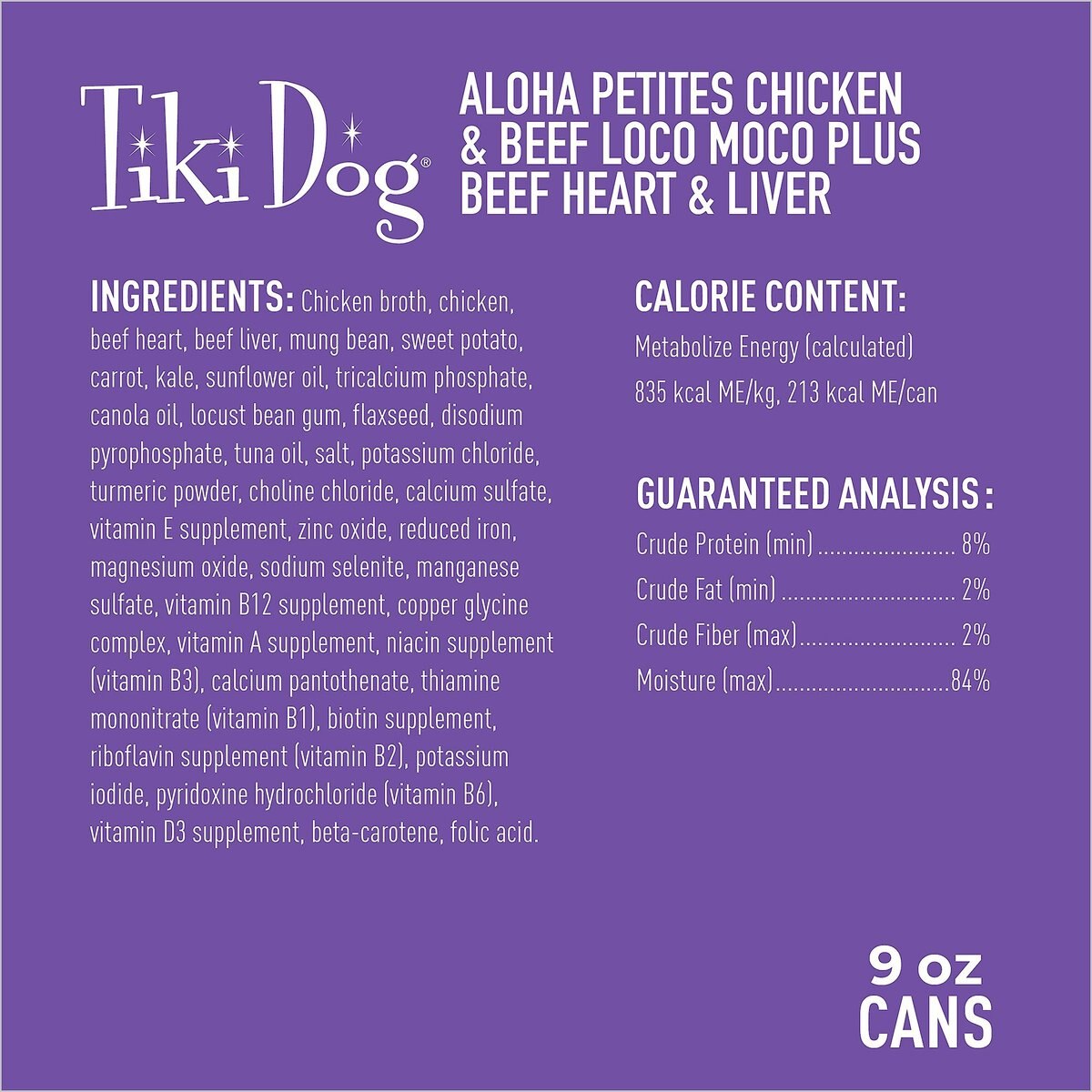 Tiki Dog Aloha Petites Chicken and Beef Loco Moco Grain-Free Dog Food