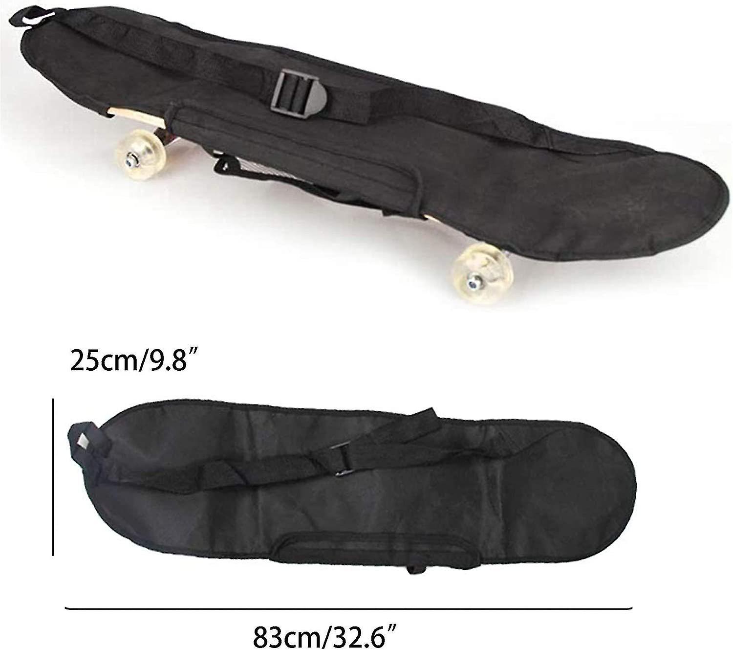 Skateboard Carrying Bag Waterproof Longboard Bag Oxford Longboard Backpack， 30 Inch (80 Cm)