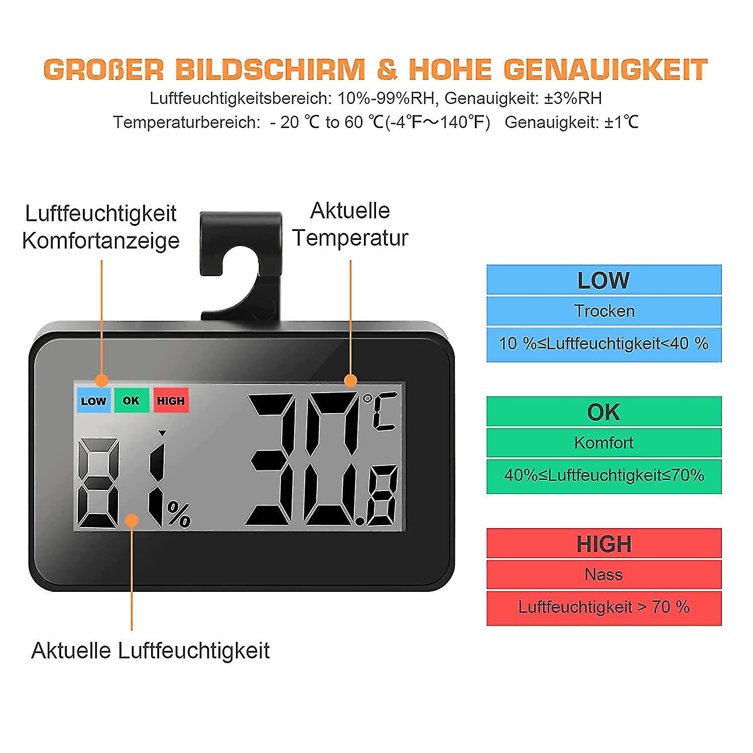 Magnetic Hygrometer Thermometers -magnetic Indoor