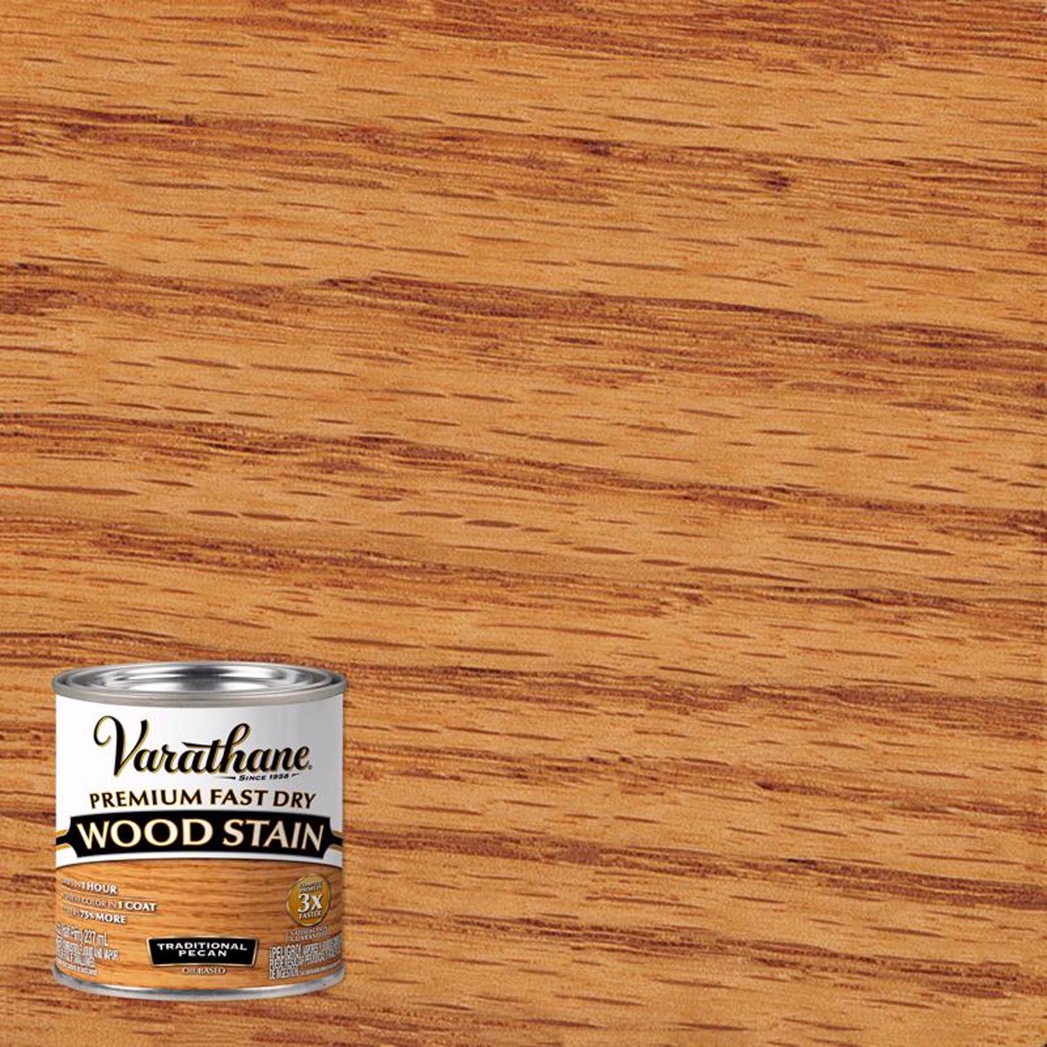 Varathane Premium Traditional Pecan Oil-Based Fast Dry Wood Stain 0.5 pt