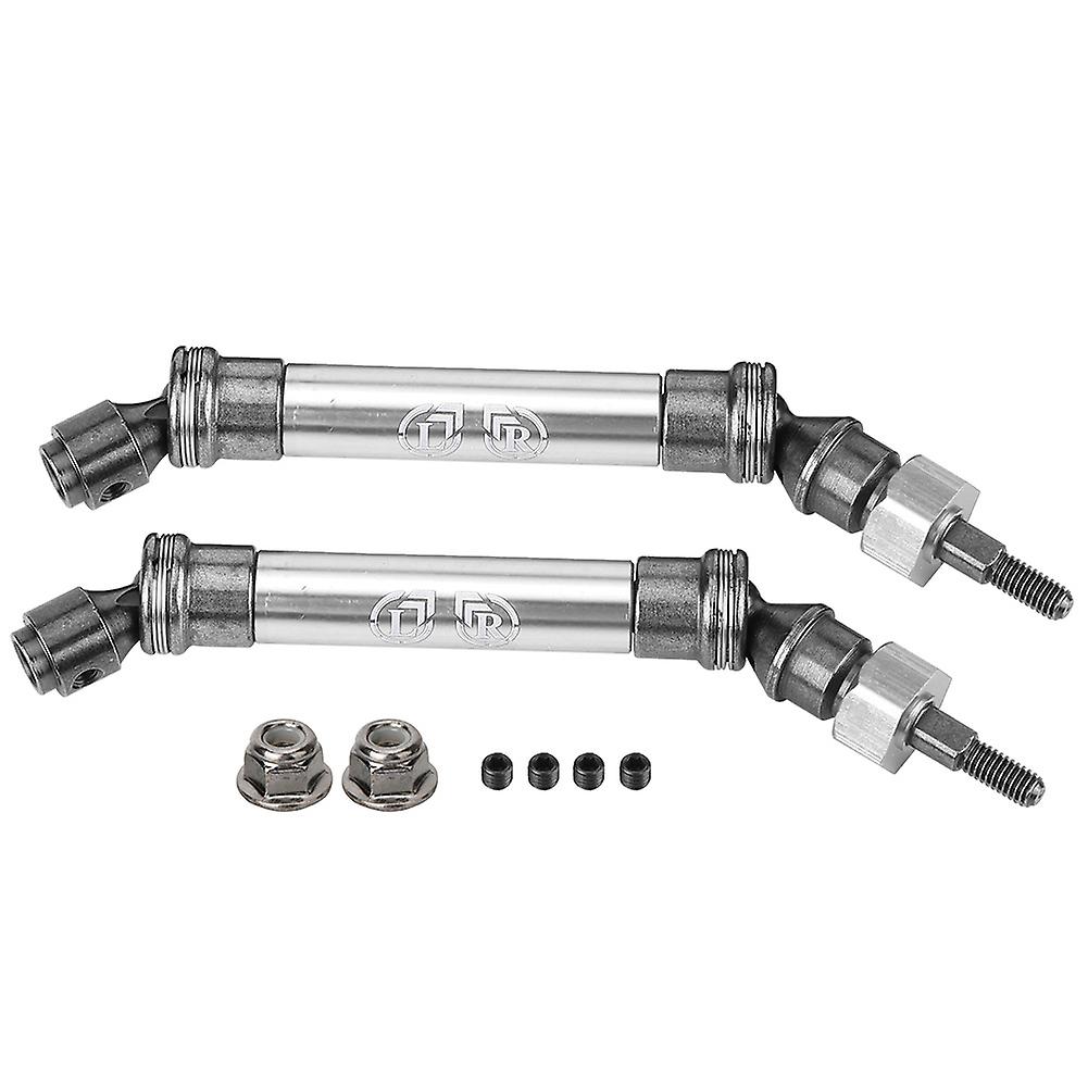 2pcs Front Drive Shaft Cvd Transmission Axle For Traxxas Slash 4x4 1/10 Rc Truck(titanium Gray)