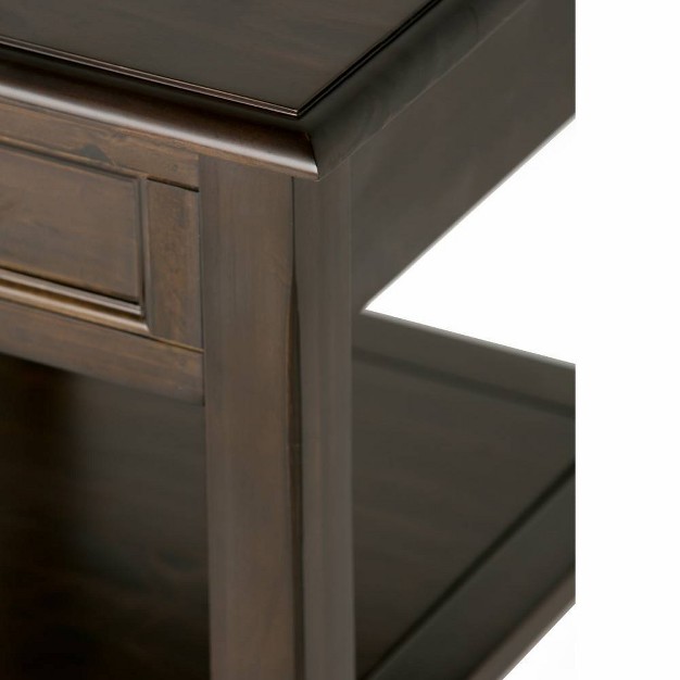 Portland End Table Mahogany Brown Wyndenhall