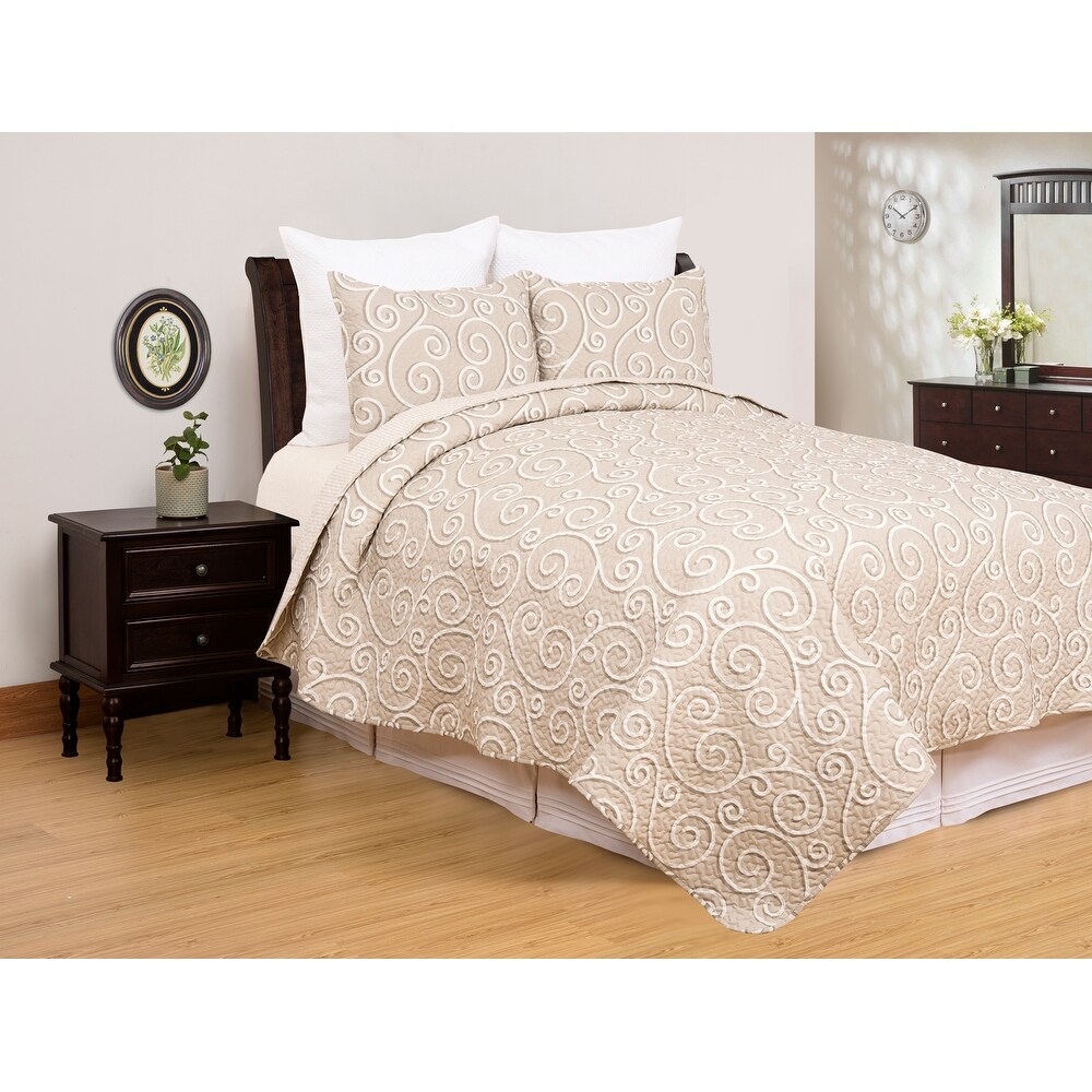 Elmont Contemporary Scroll Quilt Mini Set