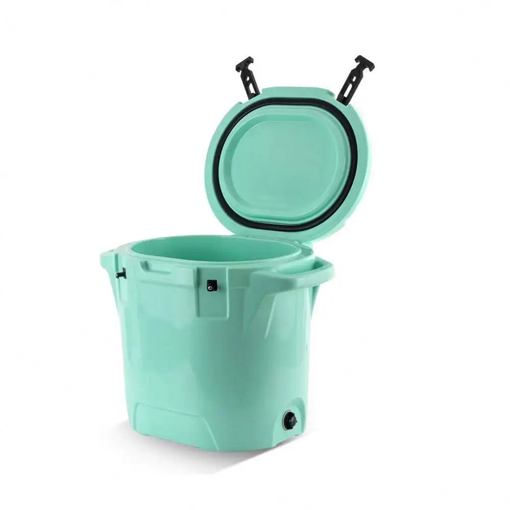 25L Portable Round Cooler Bucket Ice Chest Cooler Box Hard Coolers for Camping Hiking