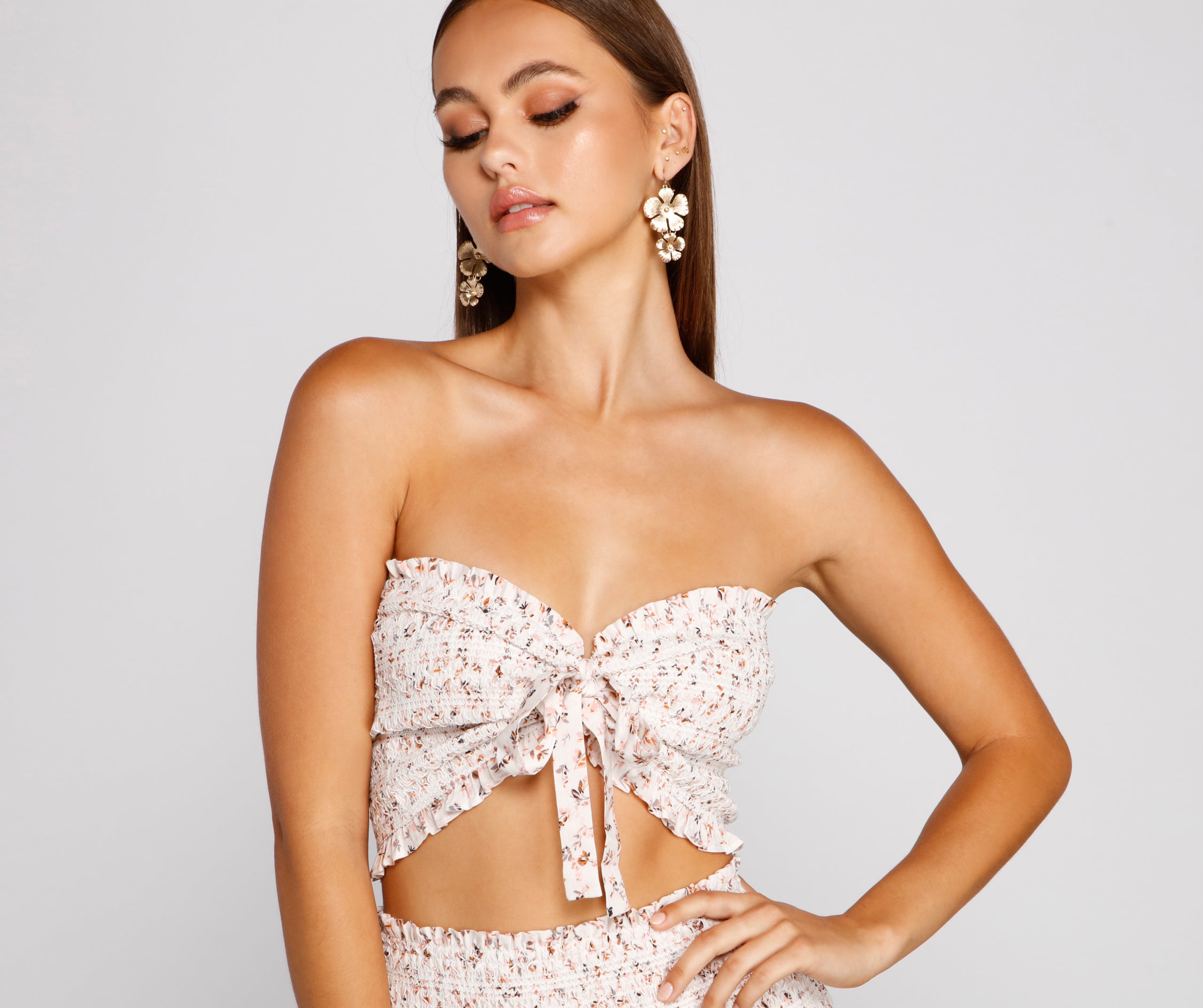 So Darling Ditsy Floral Tube Top