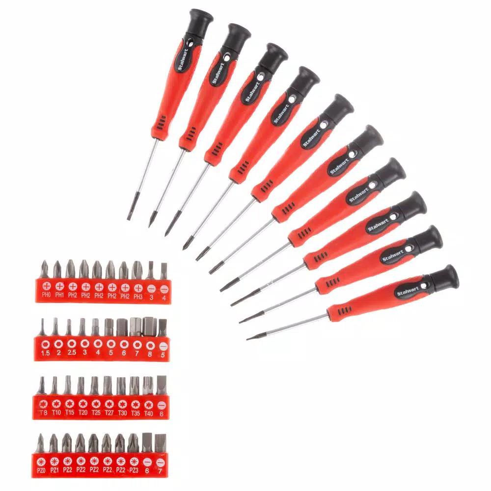 Stalwart Screwdriver Set with Case (58-Piece) and#8211; XDC Depot